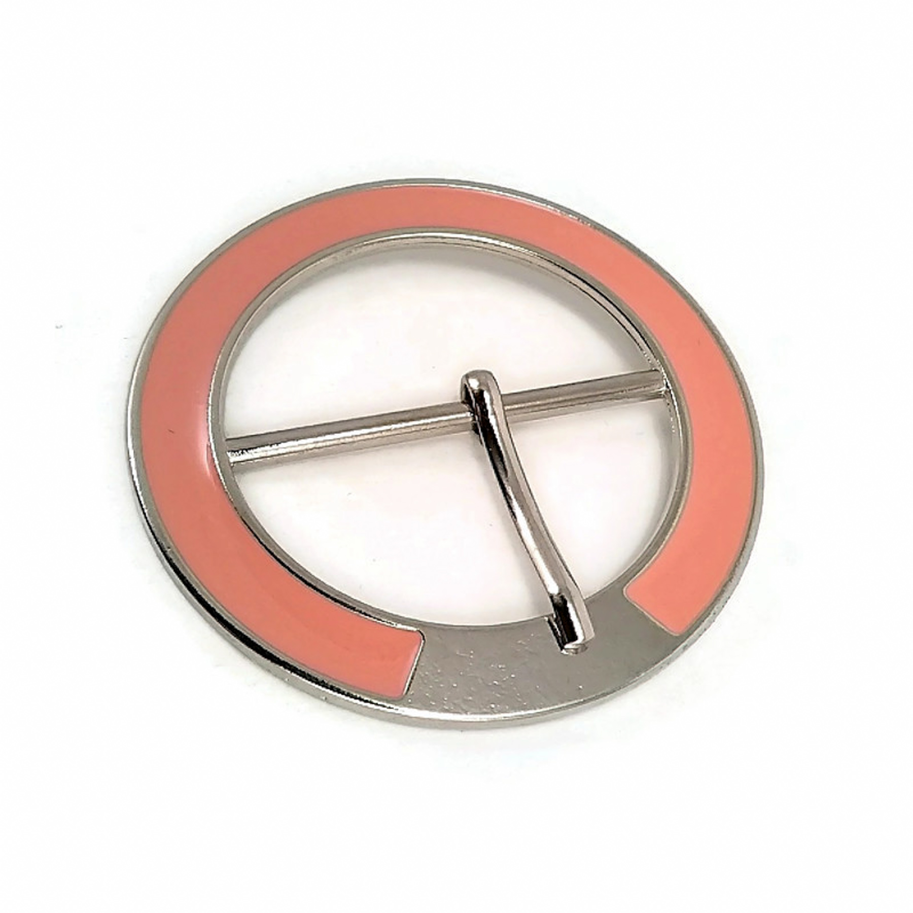 Oval Buckle 5 cm Enamel Pastel Color Oval Center Bar Buckle E 724