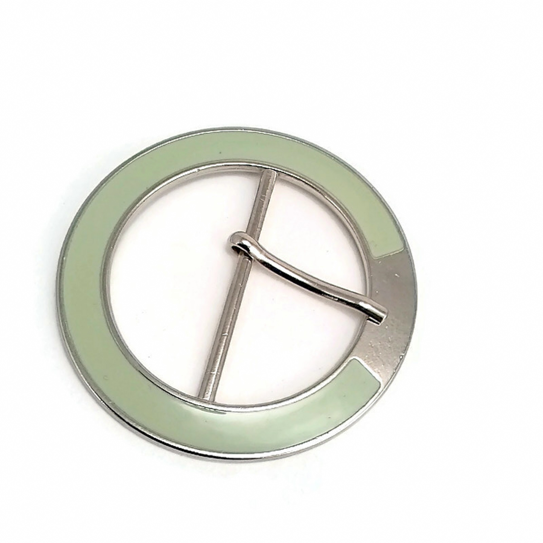 Oval Buckle 5 cm Enamel Pastel Color Oval Center Bar Buckle E 724