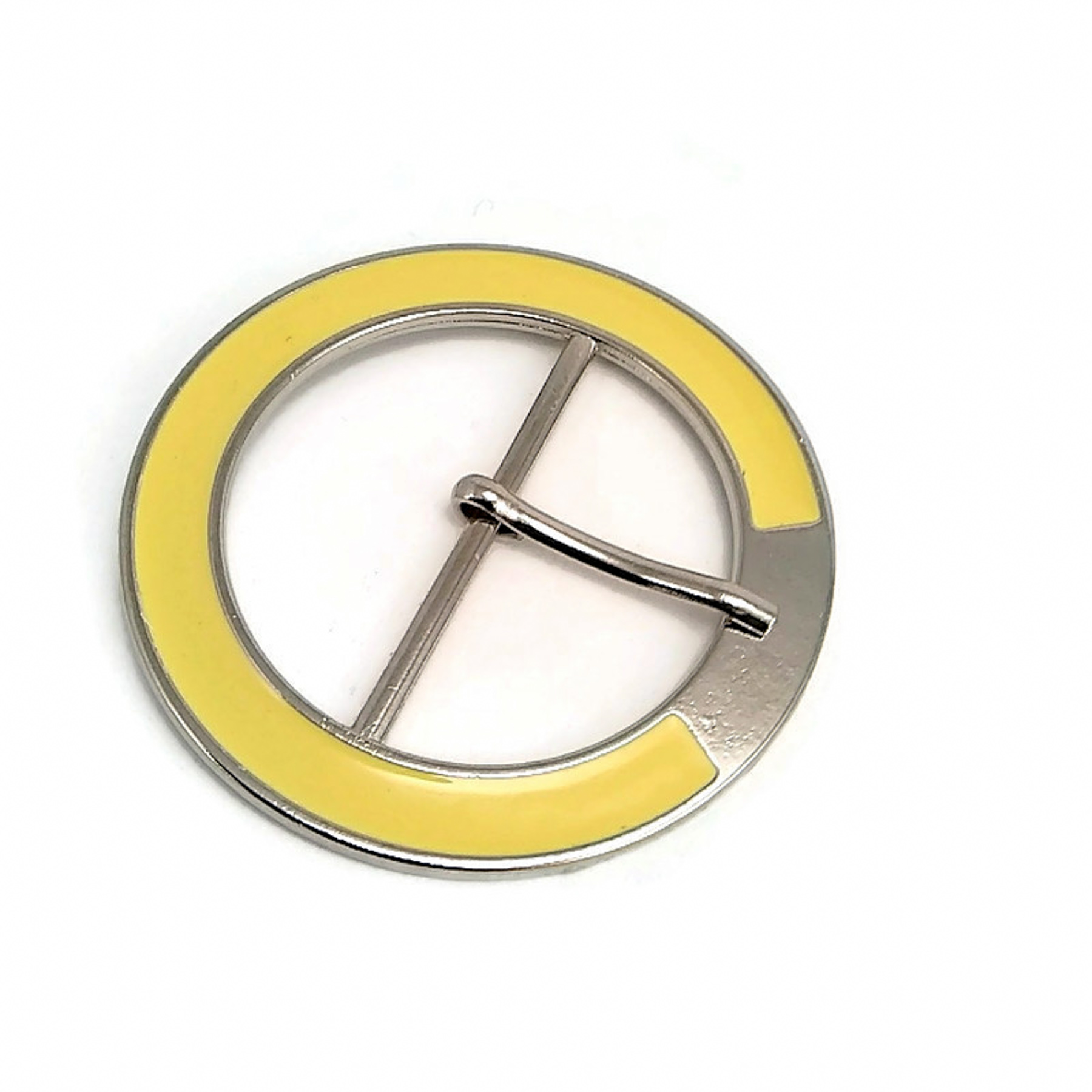 Oval Buckle 5 cm Enamel Pastel Color Oval Center Bar Buckle E 724