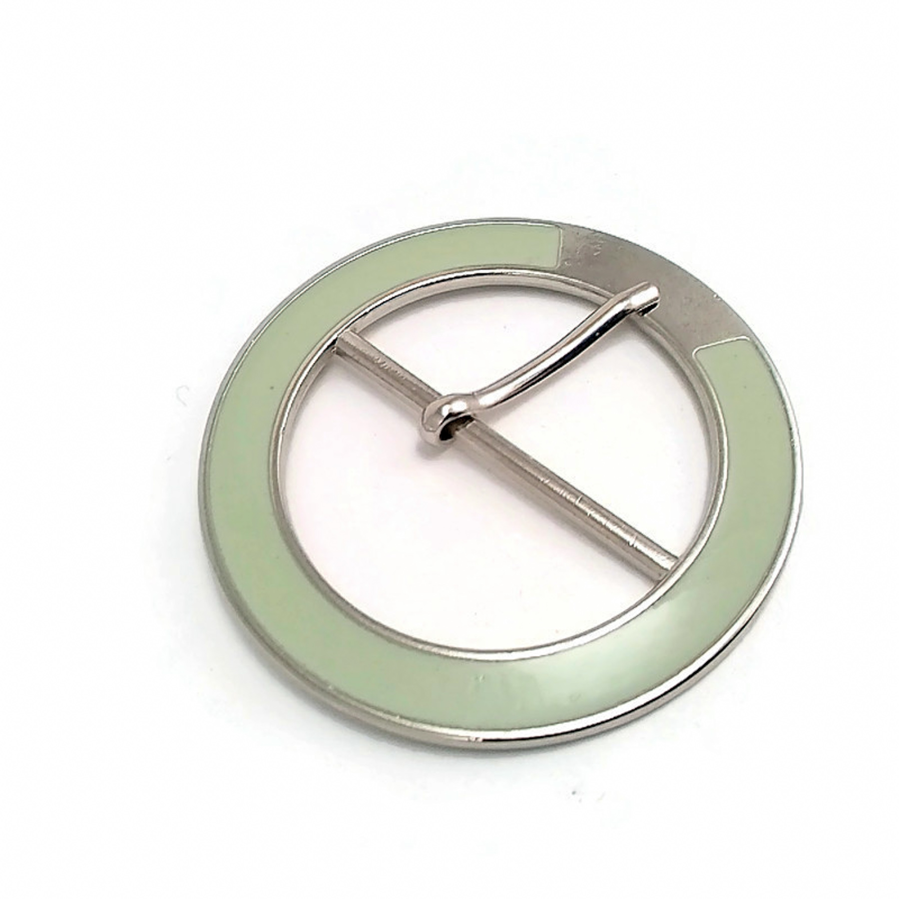 Oval Buckle 5 cm Enamel Pastel Color Oval Center Bar Buckle E 724