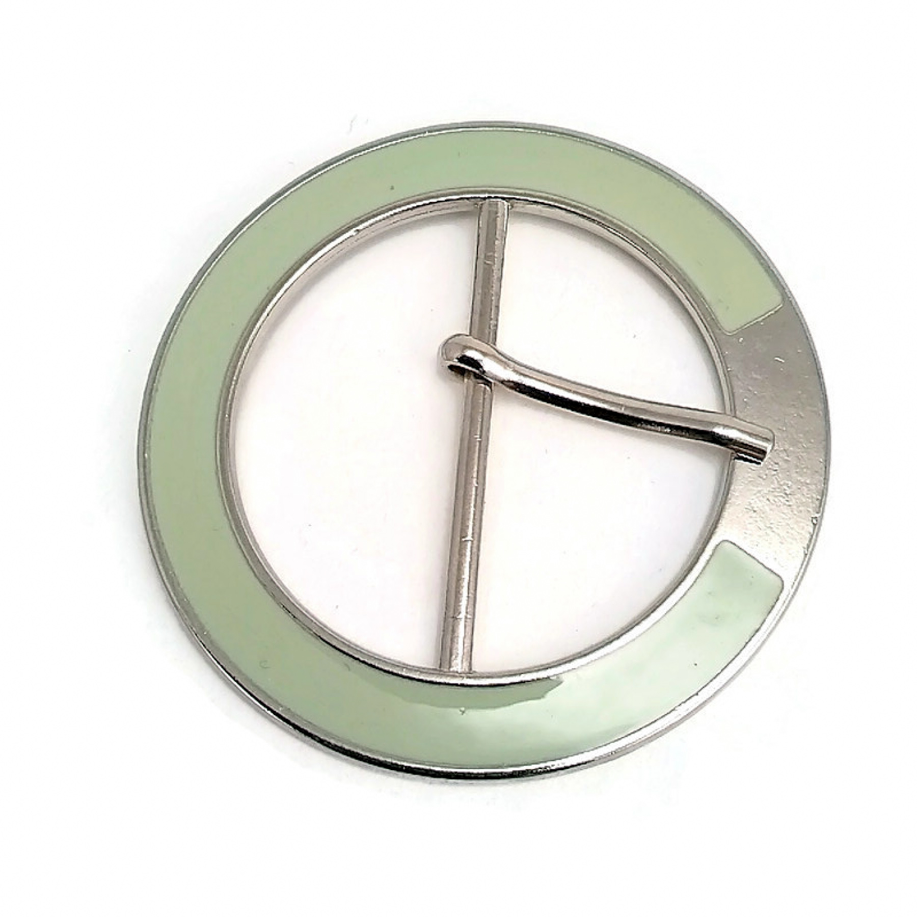 Oval Buckle 5 cm Enamel Pastel Color Oval Center Bar Buckle E 724