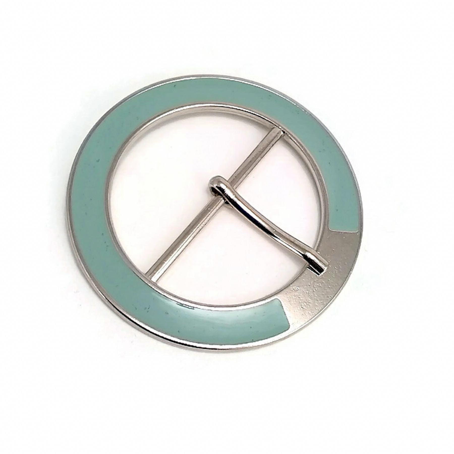 Oval Buckle 5 cm Enamel Pastel Color Oval Center Bar Buckle E 724