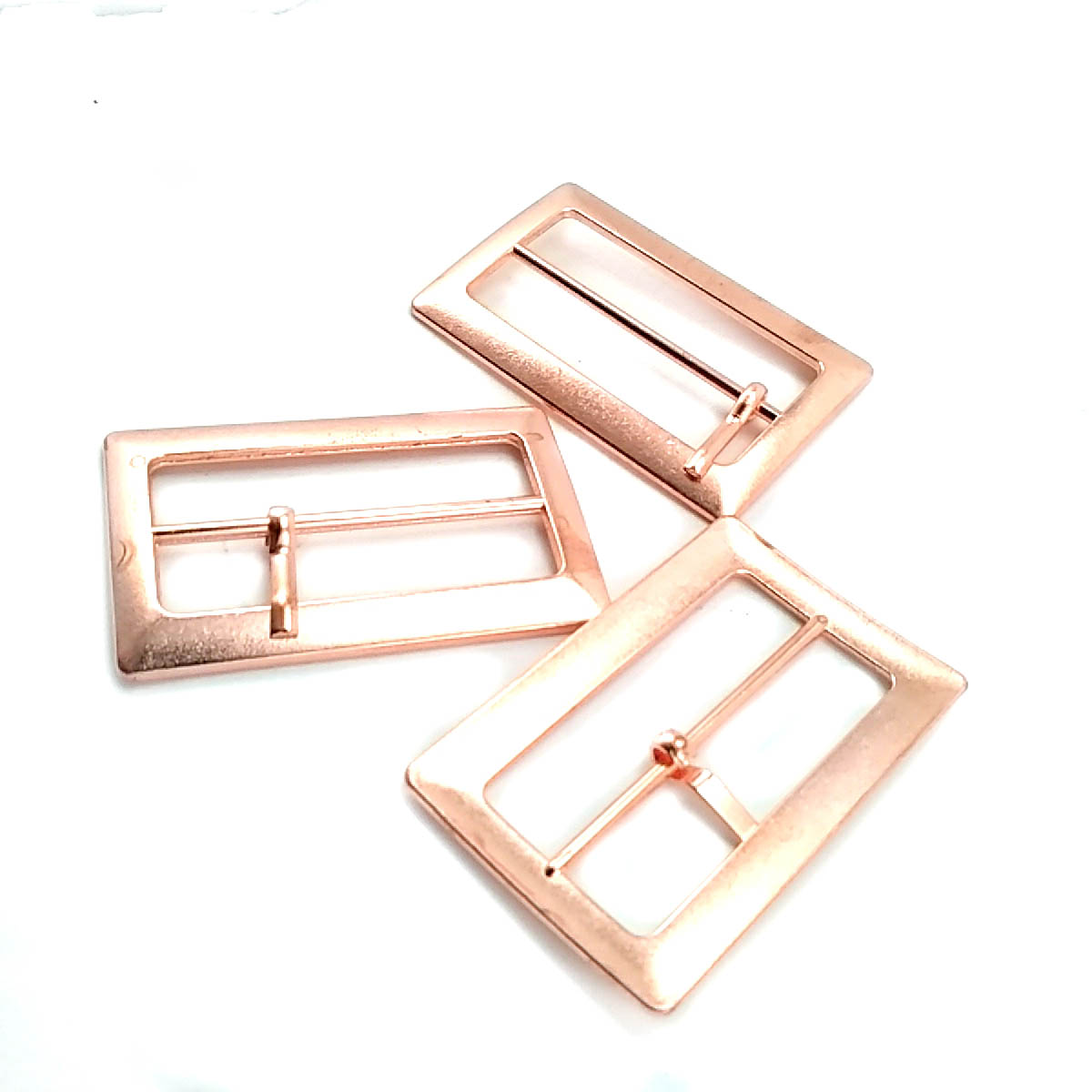 Rectangular Center Bar Buckle 5 cm Zamak Metal E 970