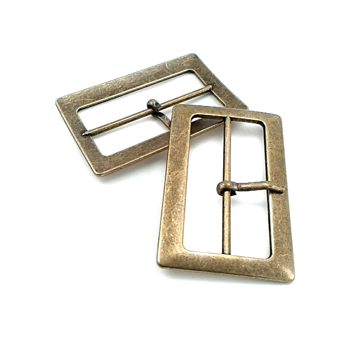 Rectangular Center Bar Buckle 5 cm Zamak Metal E 970