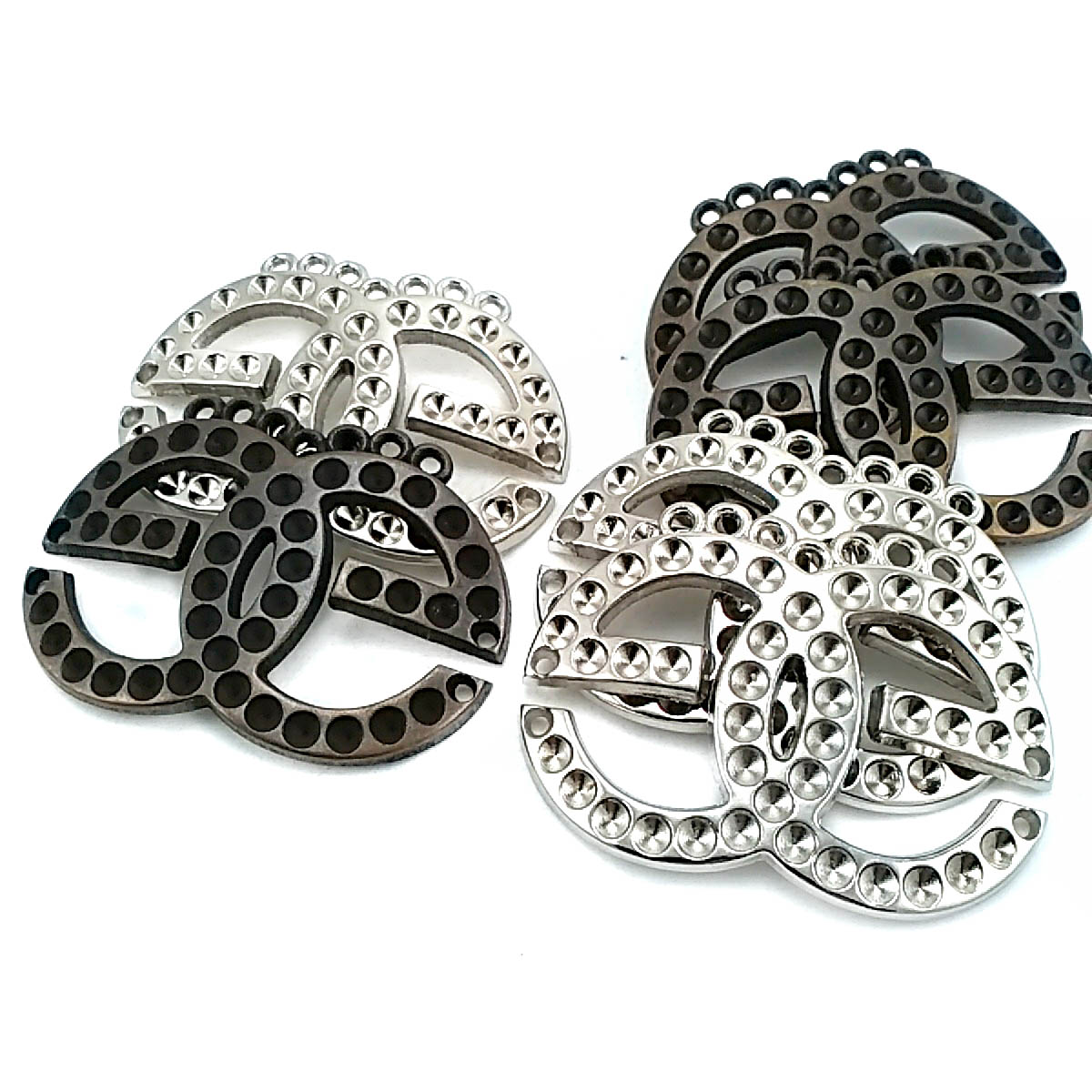 57 mm Rhinestone / Crystal Detail Decorative Clasp product image 57 mm Rhinestone / Crystal Detail Decorative Clasp front and detail view