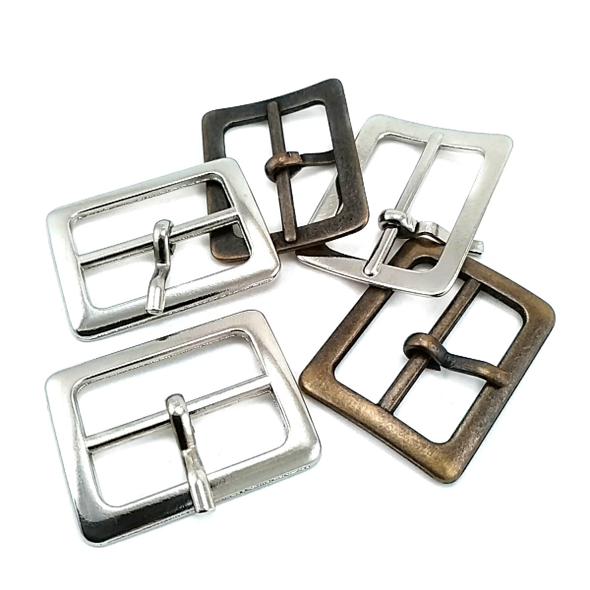Belt Buckle 2.5 cm Lightweight Oval Center Bar Buckle E 993