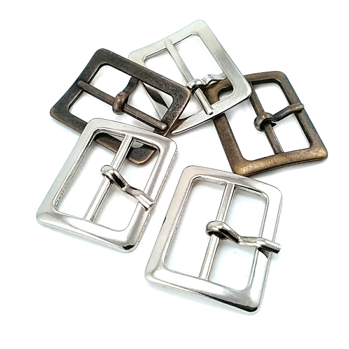 Belt Buckle 2.5 cm Lightweight Oval Center Bar Buckle E 993