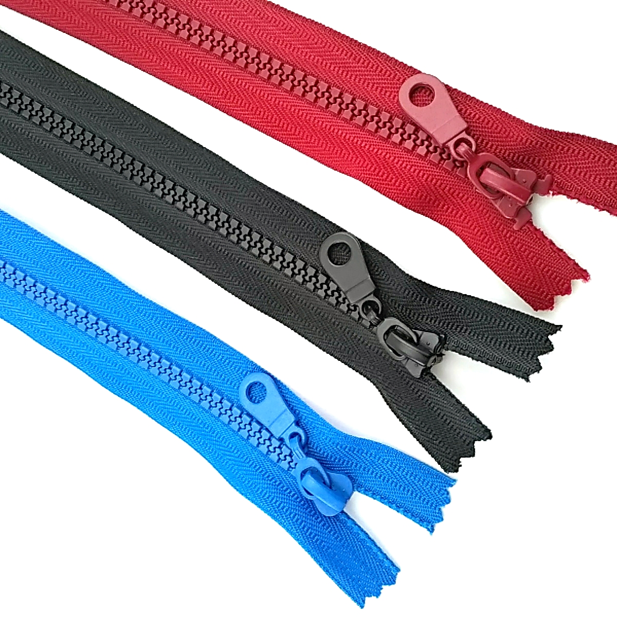 16 cm 6,3 inch Chunky Plastic Teeth Zip Closed End (50 pcs/Pack)