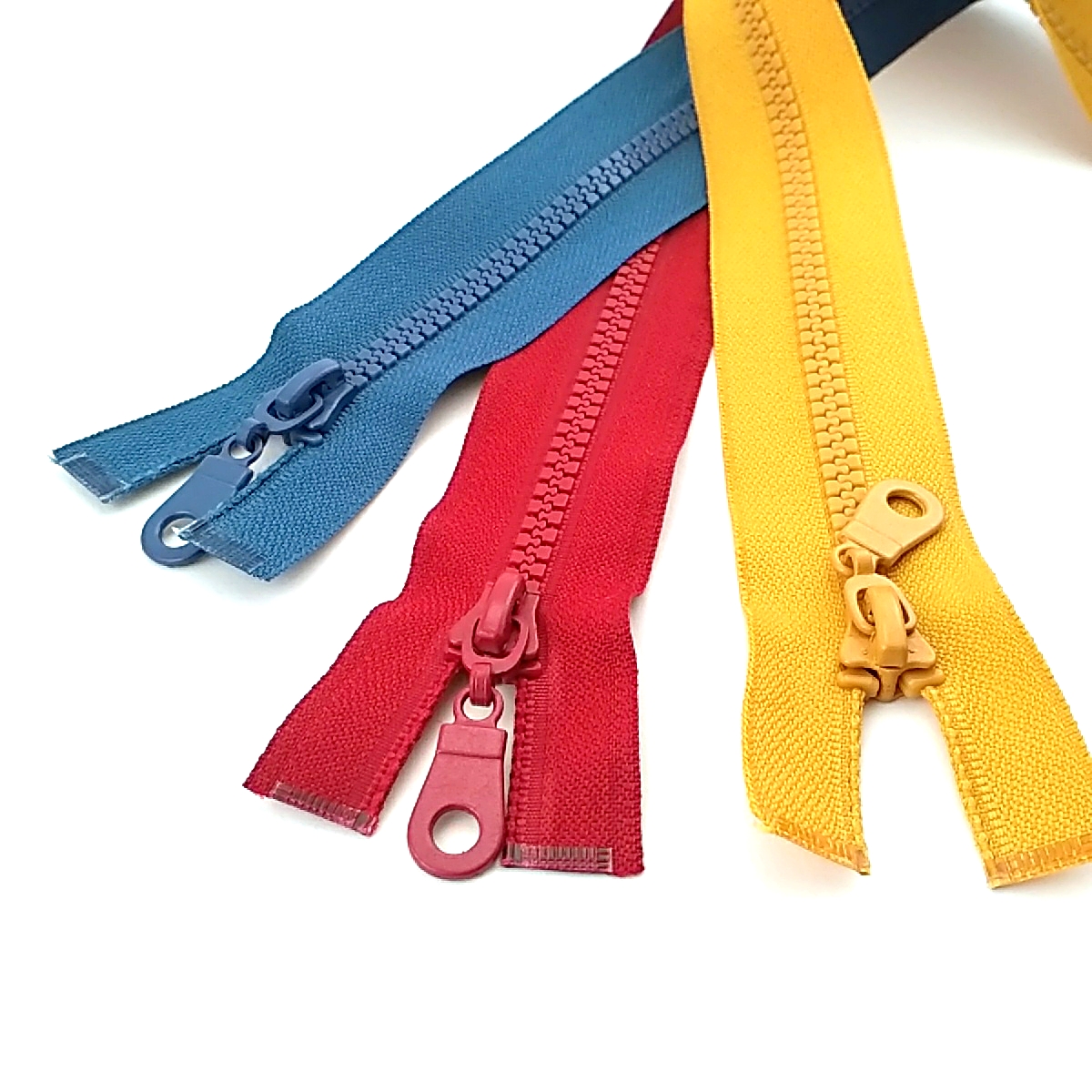 75 cm - 29,53 inch Chunky Plastic Teeth Zipper Open End (50 pcs/Pack)