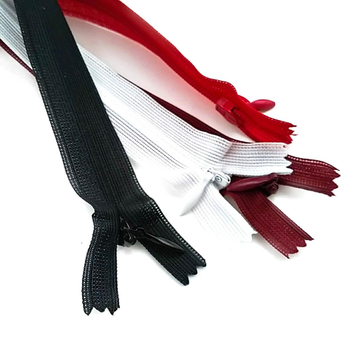 25 cm  - 9,8 inch Type 3 Concealed Zipper Closed End 50 pcs/Pack