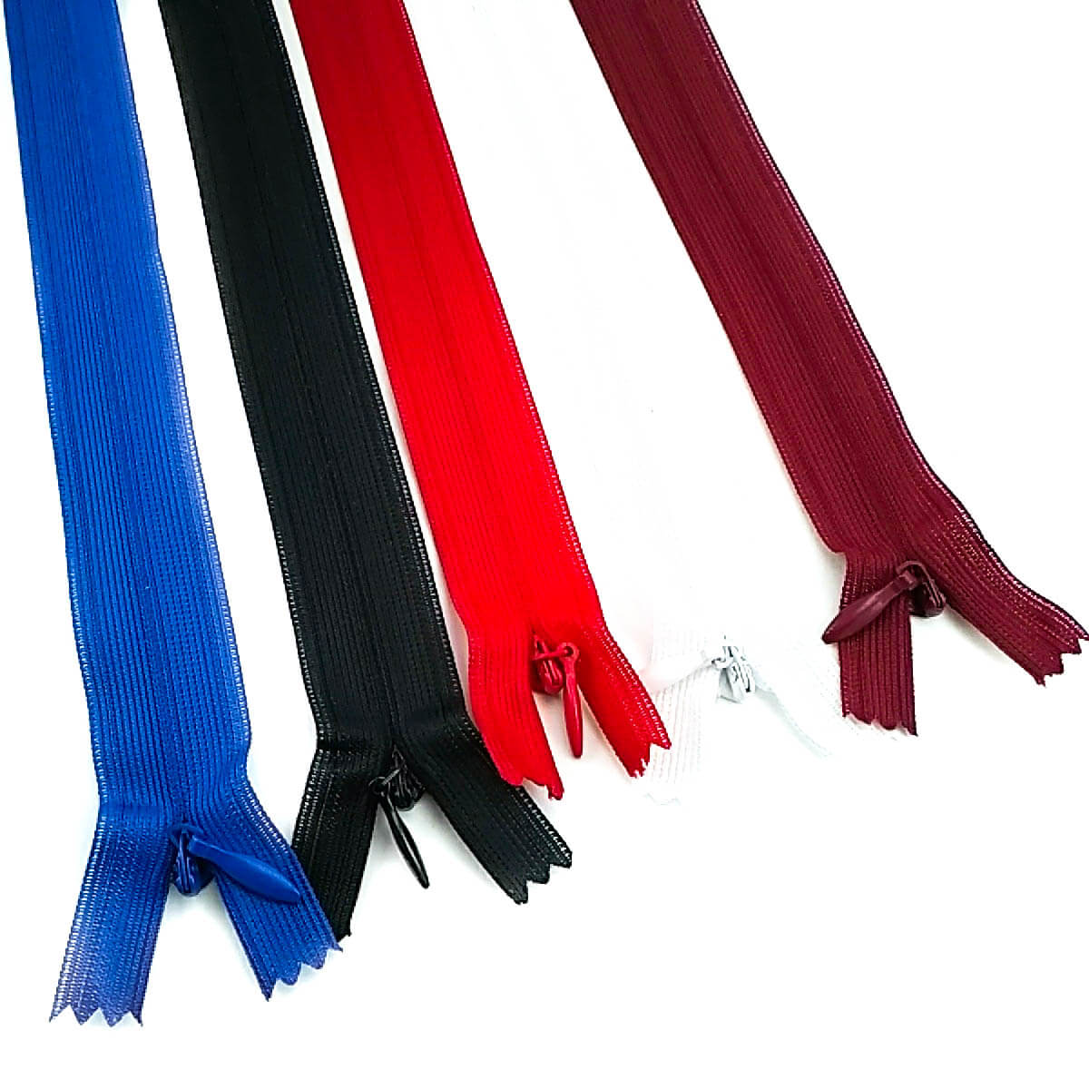 25 cm  - 9,8 inch Type 3 Concealed Zipper Closed End 50 pcs/Pack